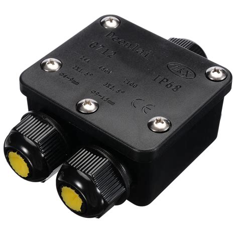 ip68 3 way junction box|ip68 waterproof electrical cable connector.